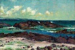 Helen Thomas Dranga Scene from Hilo Looking Toward Hamakua Coast France oil painting art